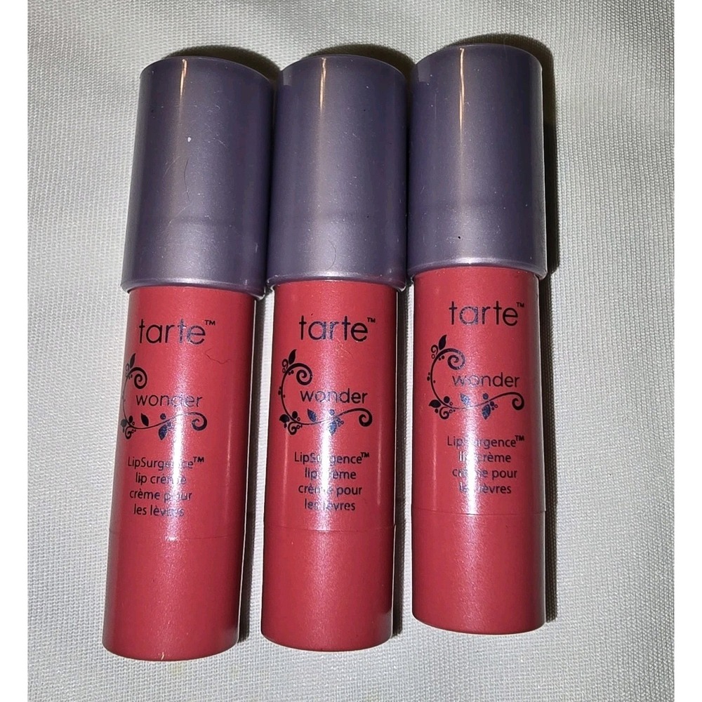 LOT of 3  TARTE LipSurgence Lip Creme WONDER stick crayon 0.056 oz